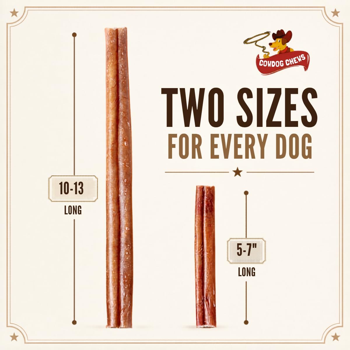 Beef Bully Stick Odor-Free, Beef Collagen Chews